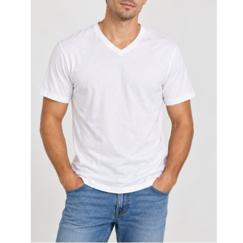Alfani Men's White Regular-Fit V-Neck Solid Undershirts Size XL Pack of 4 NWT